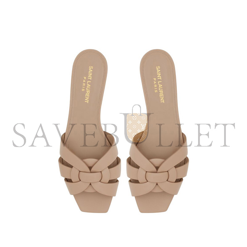 YSL TRIBUTE MULES IN SMOOTH LEATHER 572761AAAAH2721 YSL TRIBUTE MULES IN SMOOTH LEATHER 572761AAAAH2721